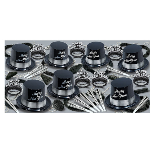 Beistle Silver Legacy New Year Assortment (for 50 people) - New Years | Party