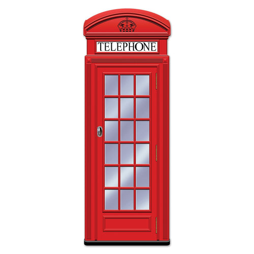 Beistle Jointed Red Phone Booth - British | Party Supply | Decoration