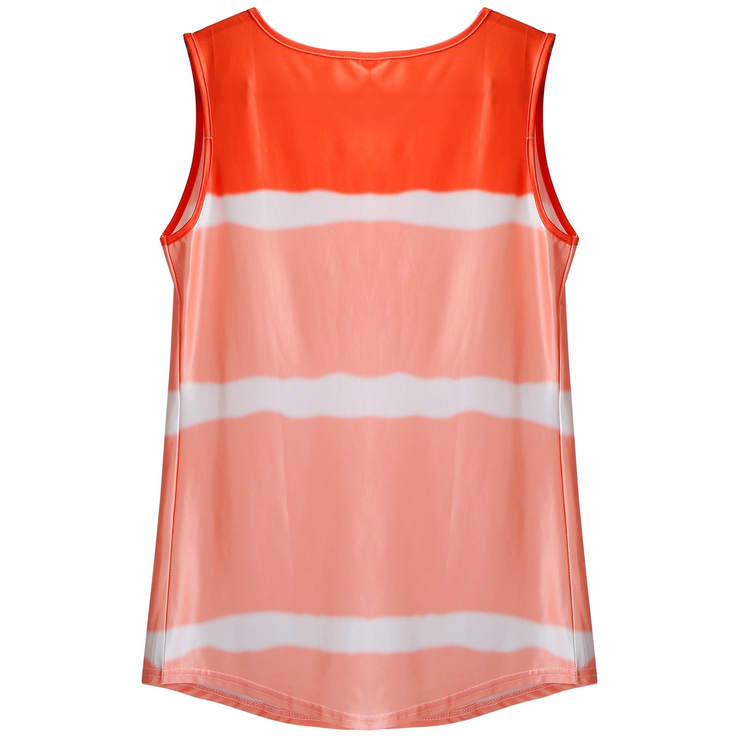 Women Tie-dye Sleeveless Tank Tops Summer Loose T Shirts Tops Button Down