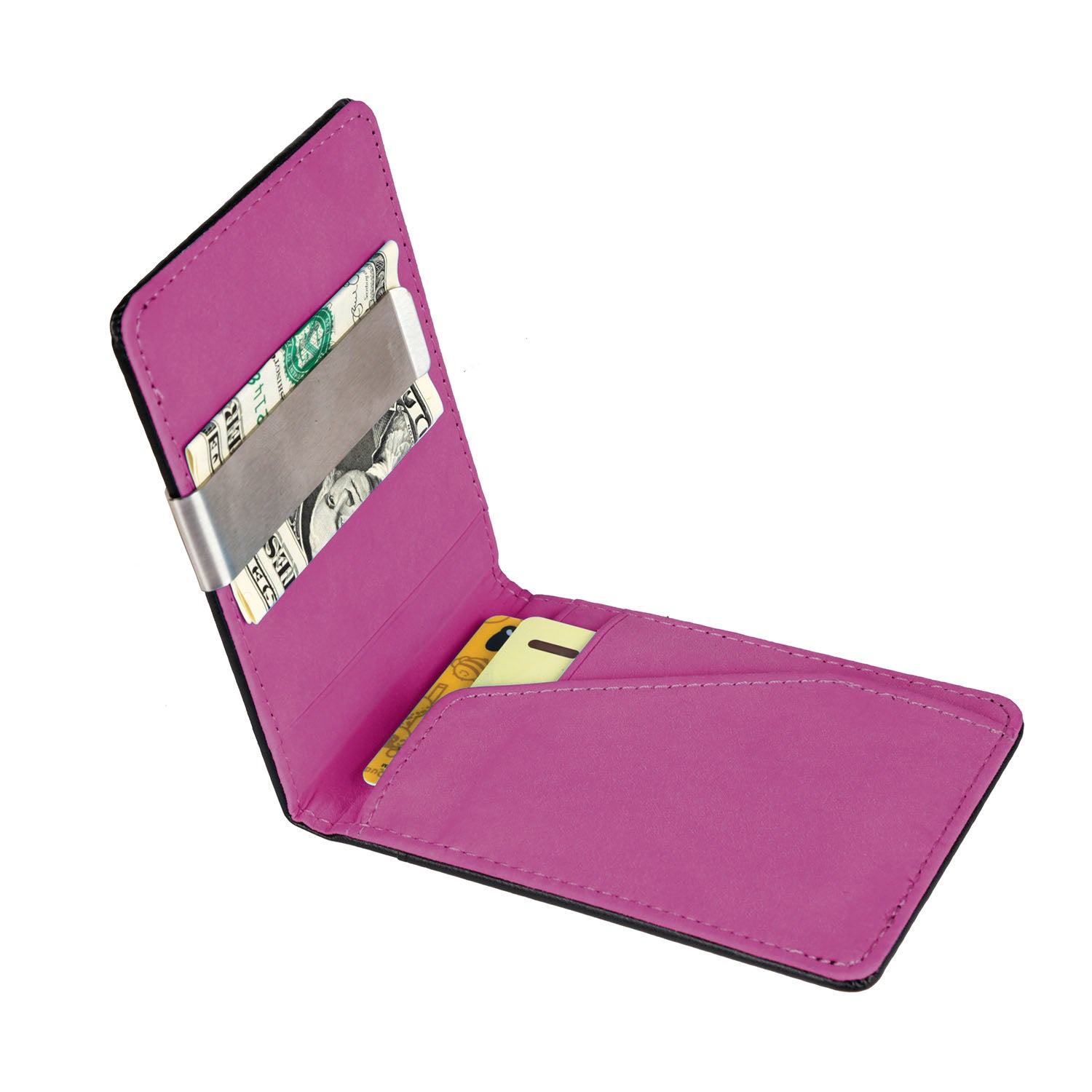 Unisex PU Leather Wallet RFID Blocking Slim Bifold Credit Card Holder with
