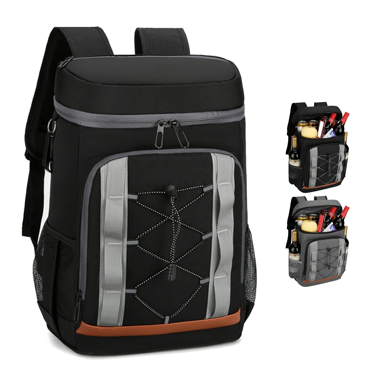 Cooler Backpack 36 Can Leakproof Insulated Cooler Backpack with 25L/6.6Gal for