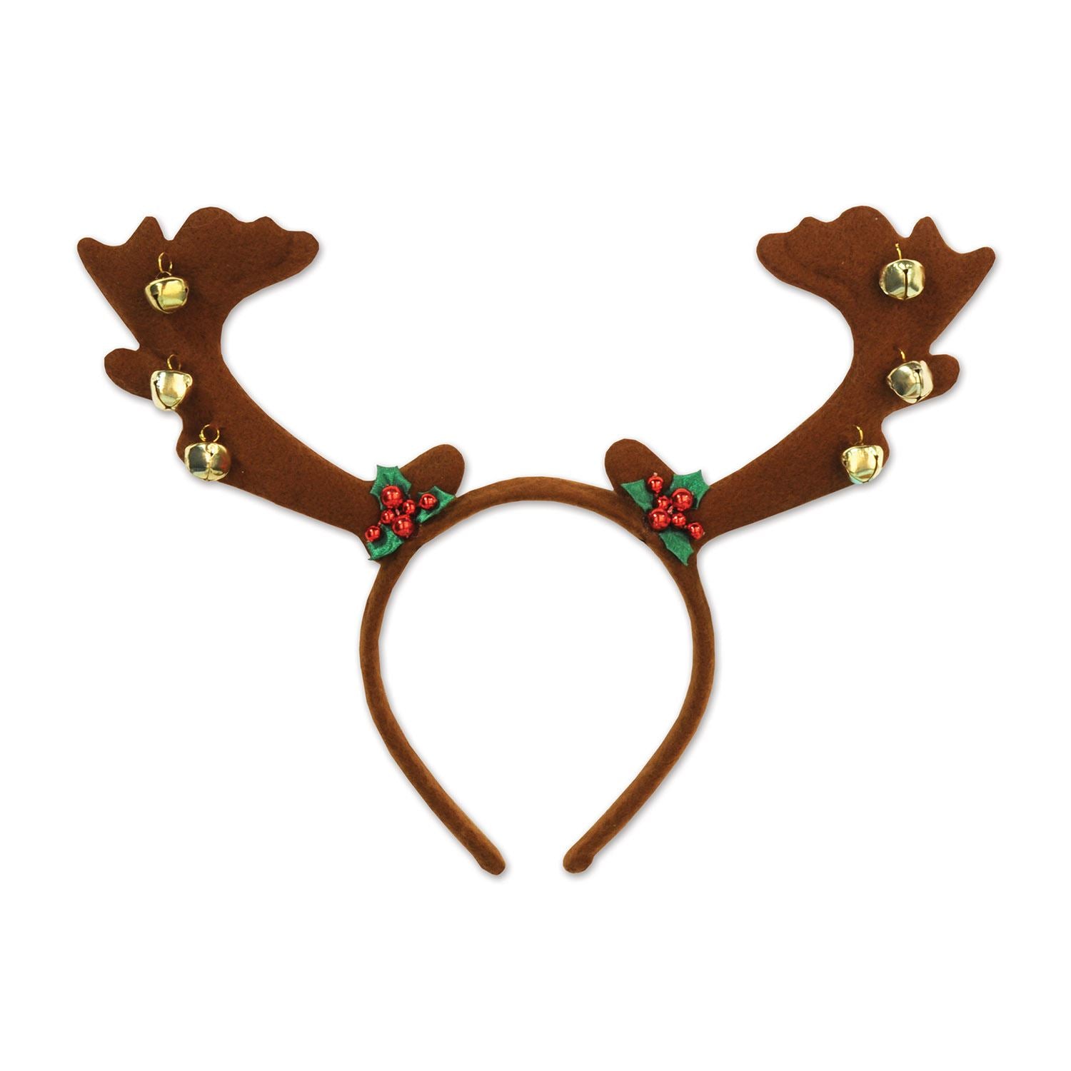 Beistle Reindeer Antlers w/Bells - Christmas/Winter | Party Supply