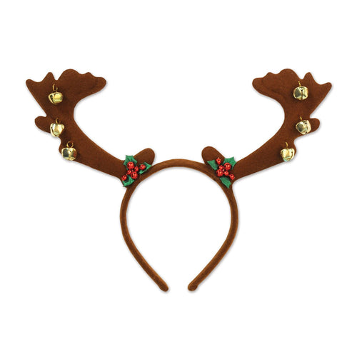 Beistle Reindeer Antlers w/Bells - Christmas/Winter | Party Supply