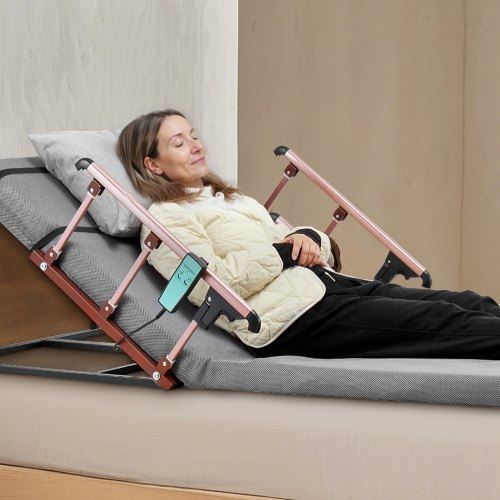 Electric Lifting Backrest 300 lbs 4-68 Adjustable with Folable Guardrail