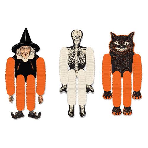 Beistle Vintage Halloween Tissue Dancers - Halloween-Vintage | Party Supply