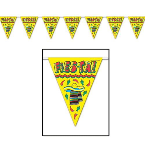 Beistle Fiesta Pennant Banner - Fiesta/Cinco de Mayo | Party Supply