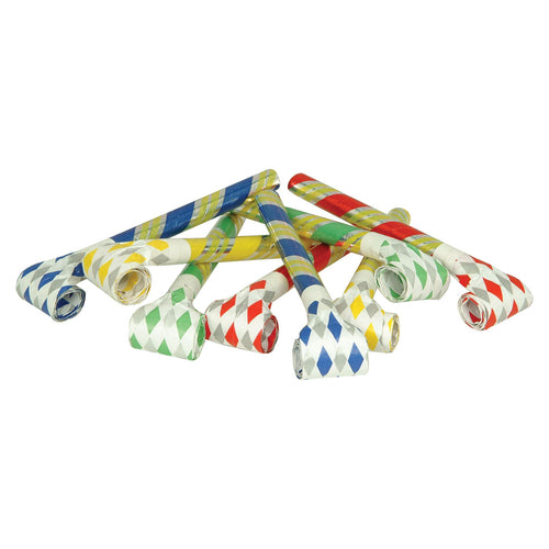 Beistle Super-Tube Noiseless Blowouts (8/Pkg) - Party Supply