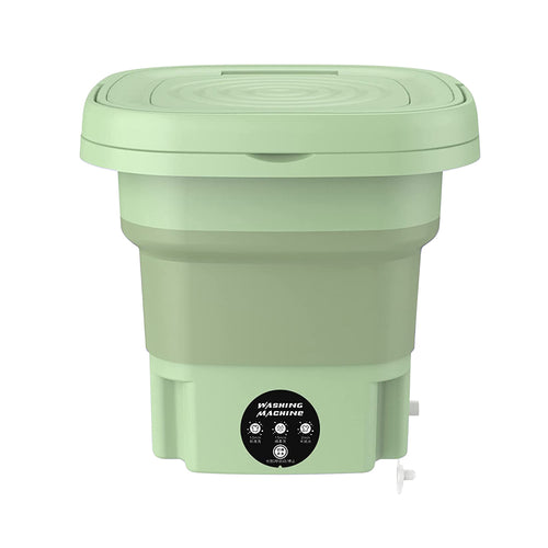 Portable Washing Machine Foldable Laundry Machine with Detachable Drain Basket
