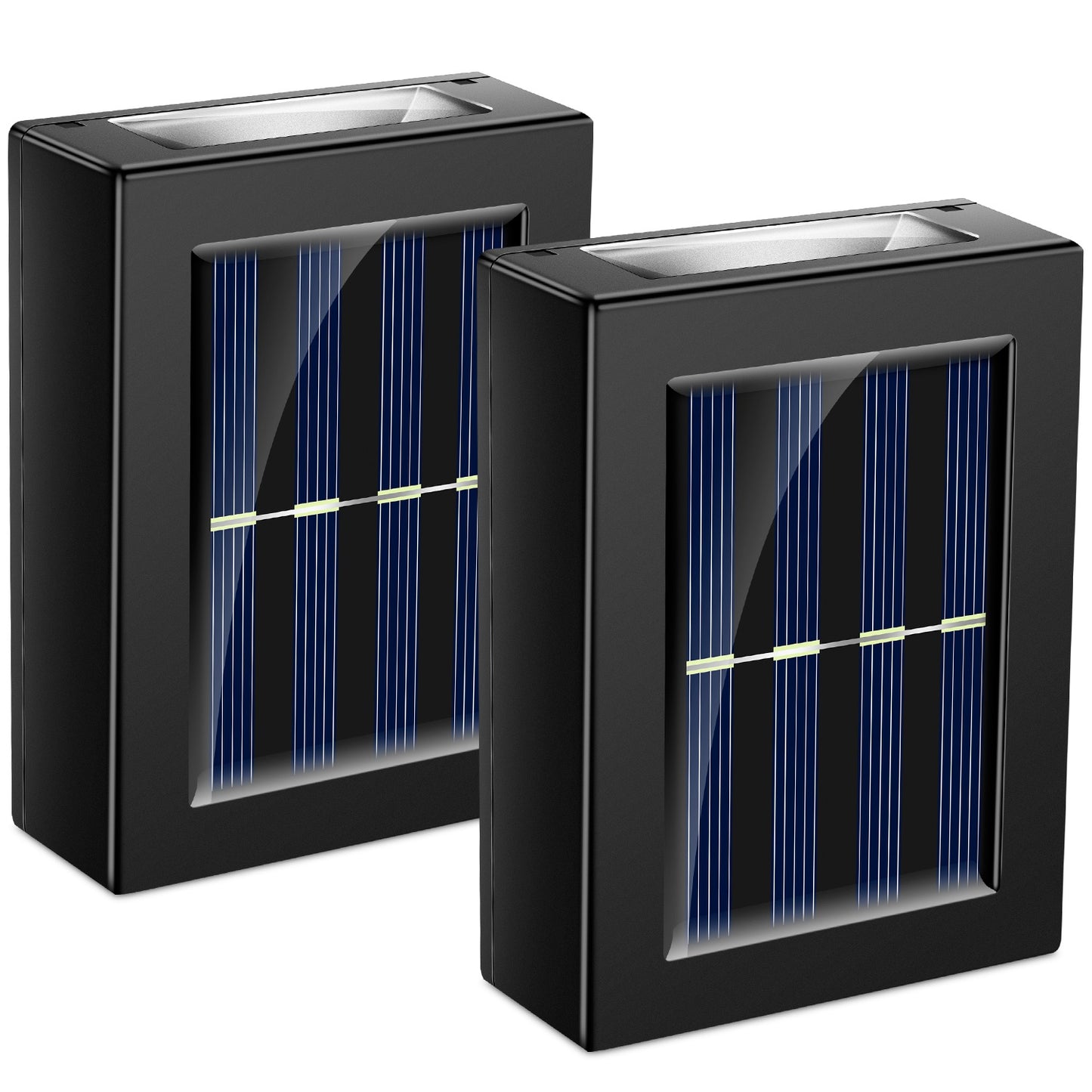 2Pcs Solar Deck Lights Outdoor 2LED Beads Waterproof Sensor Fence Stair Lam 5865