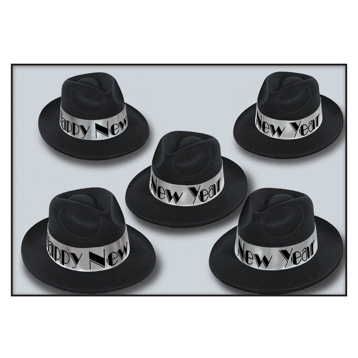 Beistle New Year Silver Swing Fedora - New Years | Party Supply | Decoration