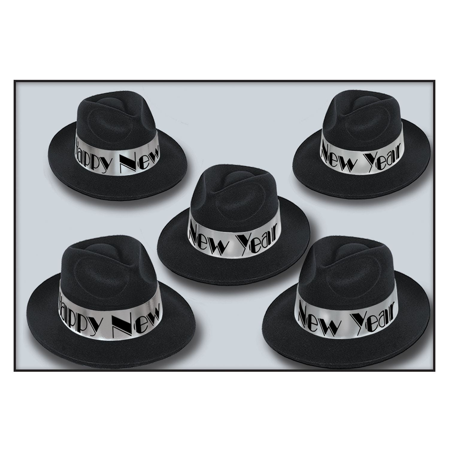 Beistle New Year Silver Swing Fedora - New Years | Party Supply | Decoration