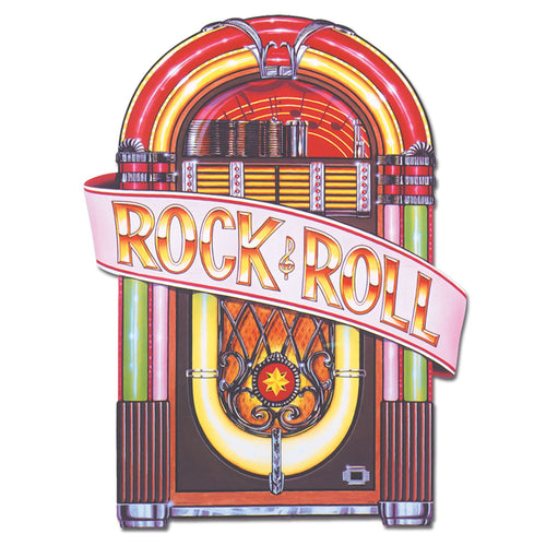 Beistle Rock and Roll Juke Box Cutout - 50's/Rock & Roll | Party Supply
