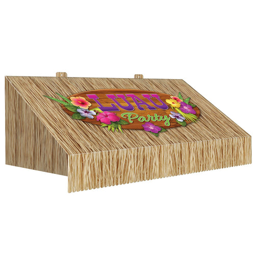 Beistle 3-D Tiki Bar Awning Wall Decoration - Luau | Party Supply