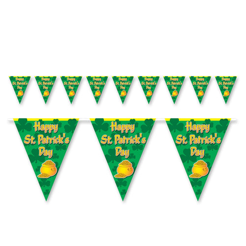 Beistle Happy St. Patrick's Day Pennant Banner - St. Patricks | Party Supply