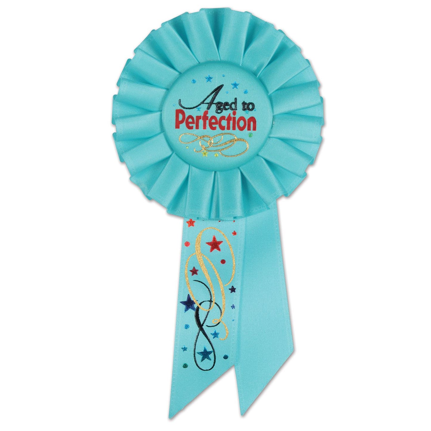 Beistle Aged To Perfection Rosette Ribbon - Party Supply Over-The-Hill