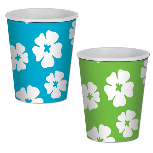 Beistle Hibiscus Beverage Cups - Luau | Party Supply | Decoration