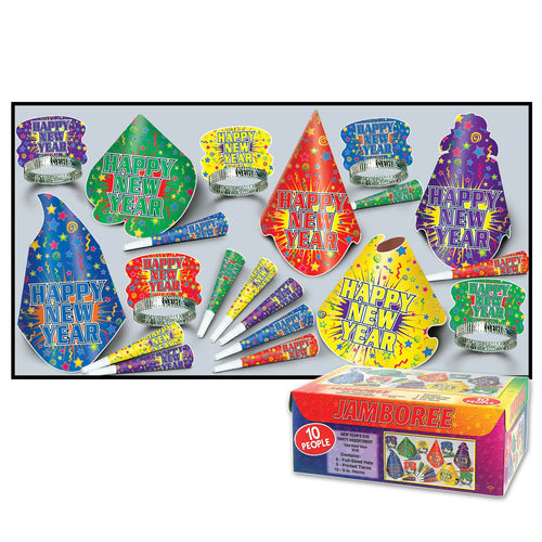 Beistle Jamboree Asst for 10 - New Years | Party Supply | Decoration