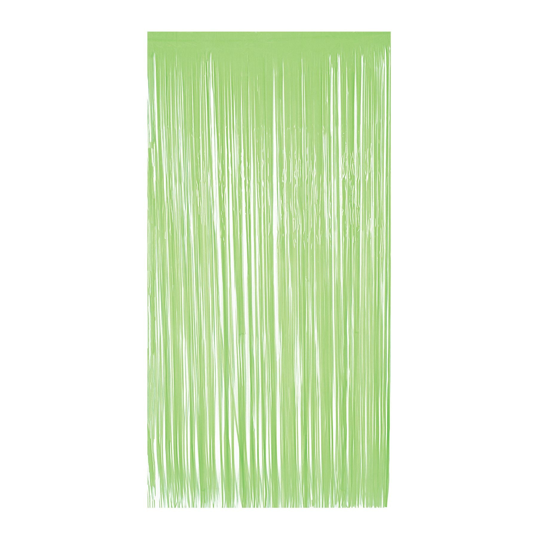 Beistle 1-Ply Plastic Fringe Curtain - Neon Lime - General Occasion | Party