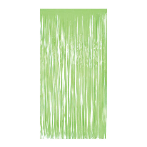 Beistle 1-Ply Plastic Fringe Curtain - Neon Lime - General Occasion | Party