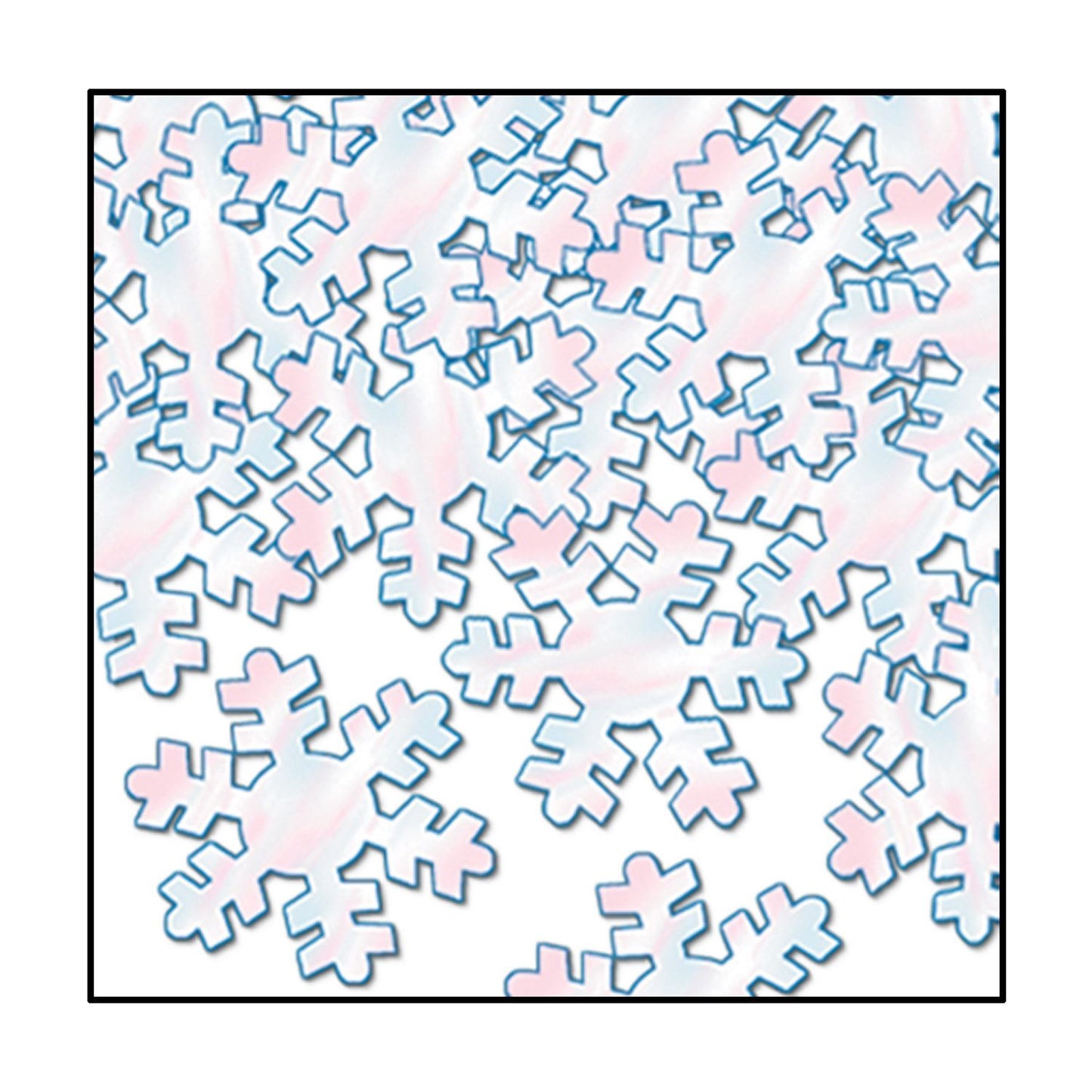 Beistle Opalescent Fanci-Fetti Snowflakes - Christmas/Winter | Party Supply