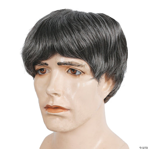 Mens Modern Straight Wig | Brown/Gray