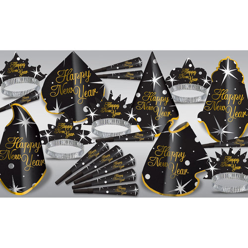 Beistle Shimmer Assortment for 10 - New Years | Party Supply | Decoration