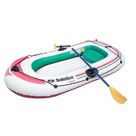 Solstice Watersports Voyager 3-Person Inflatable Boat Kit w/Oars  Pump [30301]