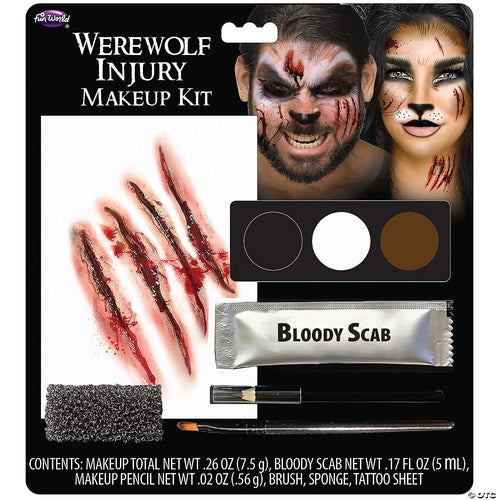 Unisex | Deadly Character Werewolf Injury Makeup Kit