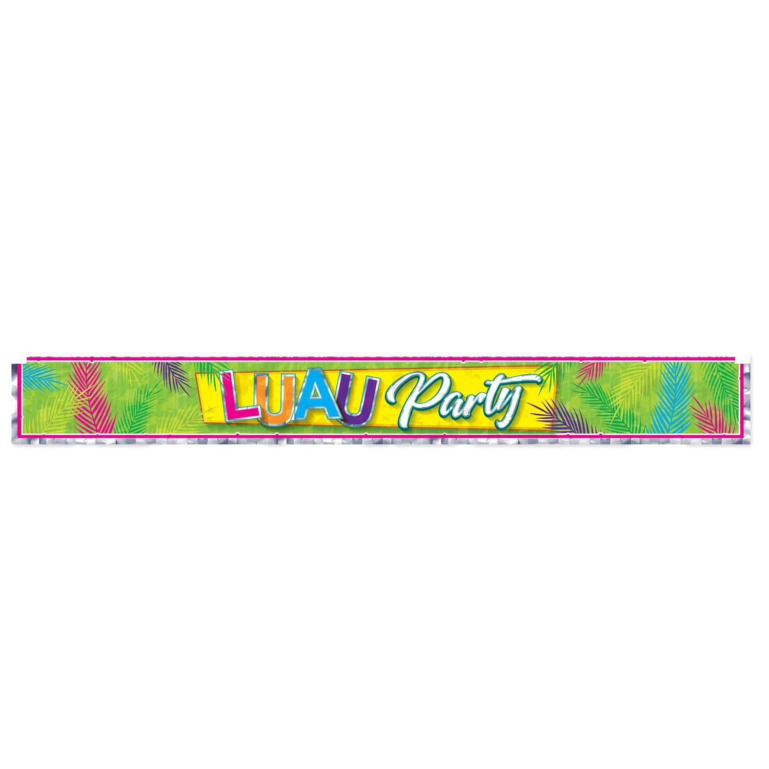 Beistle Metallic Luau Party Fringe Banner | Party Supply | Decoration