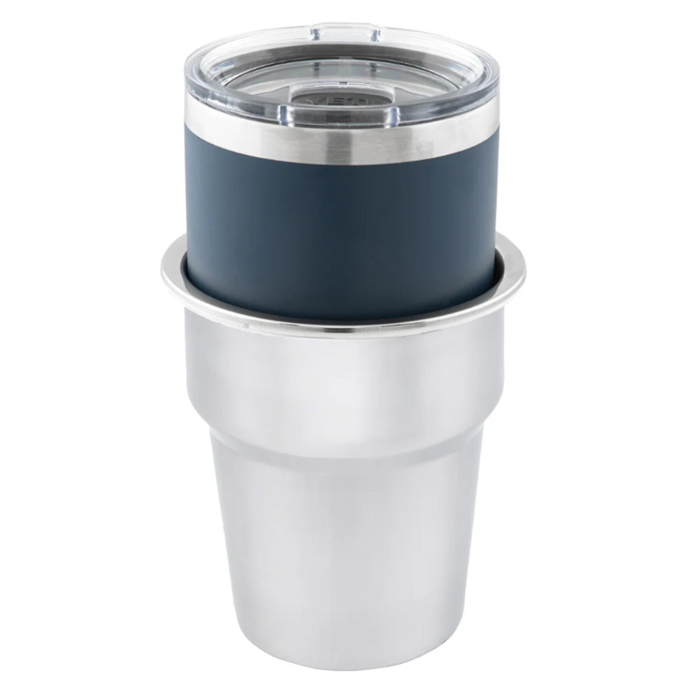 Whitecap Extra Large Stainless Steel Flush Cupholder [S-3507C]