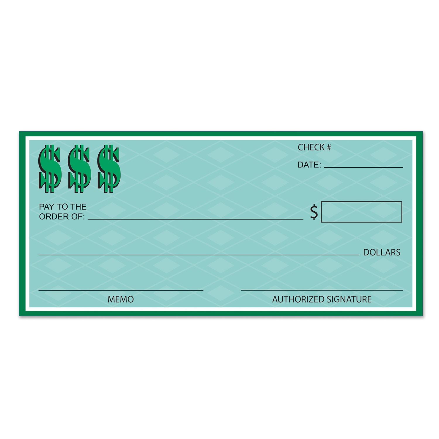 Beistle Winner's Check - Casino | Party Supply | Decoration