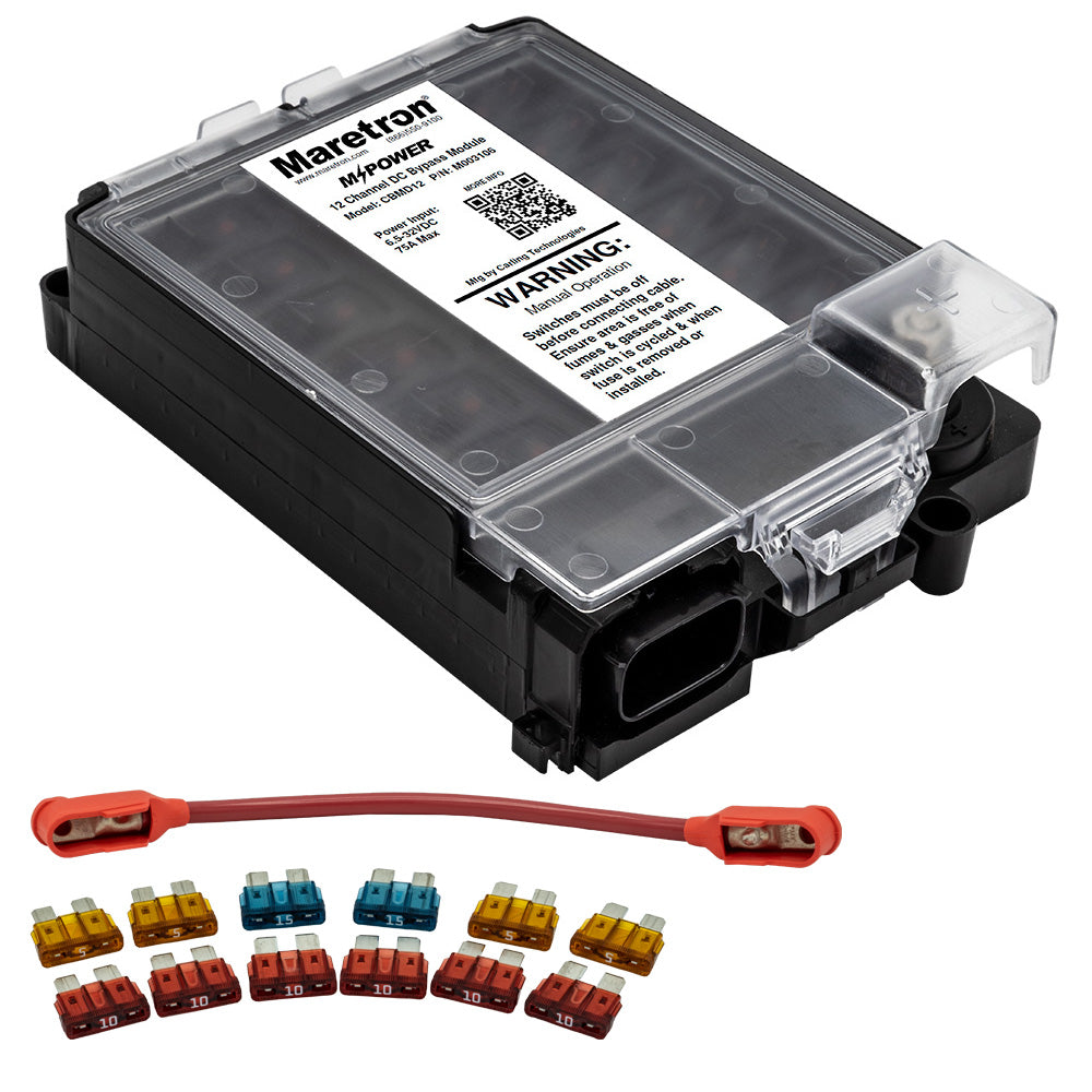 Maretron 12 Circuit Bypass Module NMEA 2K w/Fuse Pack Jumper Wire [CBMD12-R]