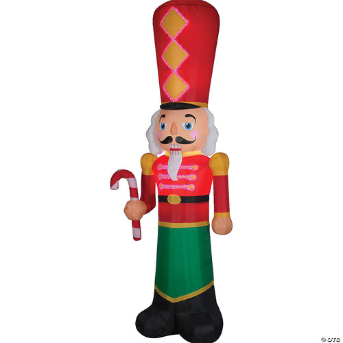 108" Blow Up Inflatable Nutcracker Lightshow Outdoor Yard Decoration