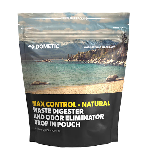 Dometic Max Control Waste Digester Odor Eliminator Drop-In Pouch - 12-Pack [9620000730]