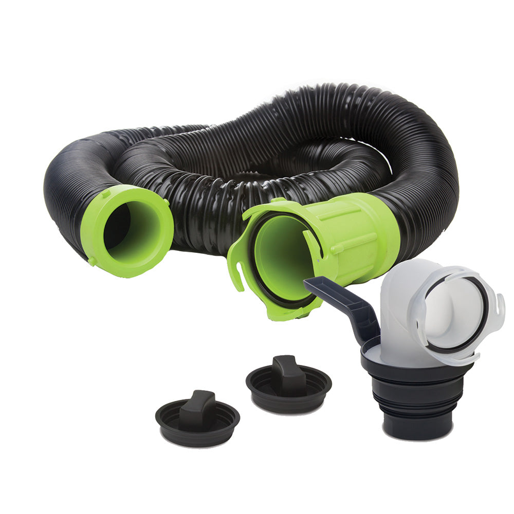 Thetford Titan Premium 15' Sewer Hose Kit w/Universal Bayonet Connection 5-in-1 Sewer Adapter w/Handle [17853]