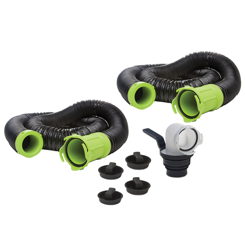 Thetford Titan Premium 20' Sewer Hose Kit w/Universal Bayonet Connection 5-in-1 Sewer Adapter w/Handle [17902]