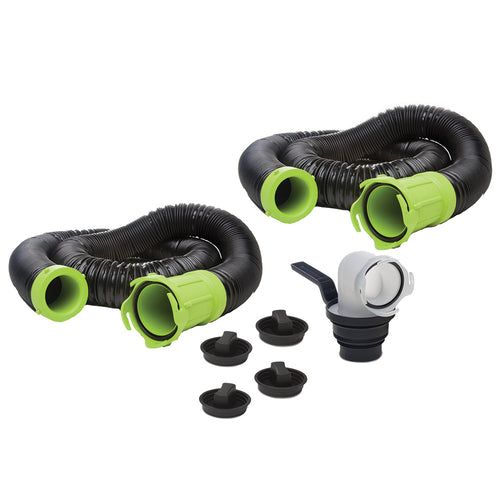 Thetford Titan Premium 20' Sewer Hose Kit w/Universal Bayonet Connection 5-in-1 Sewer Adapter w/Handle [17902]