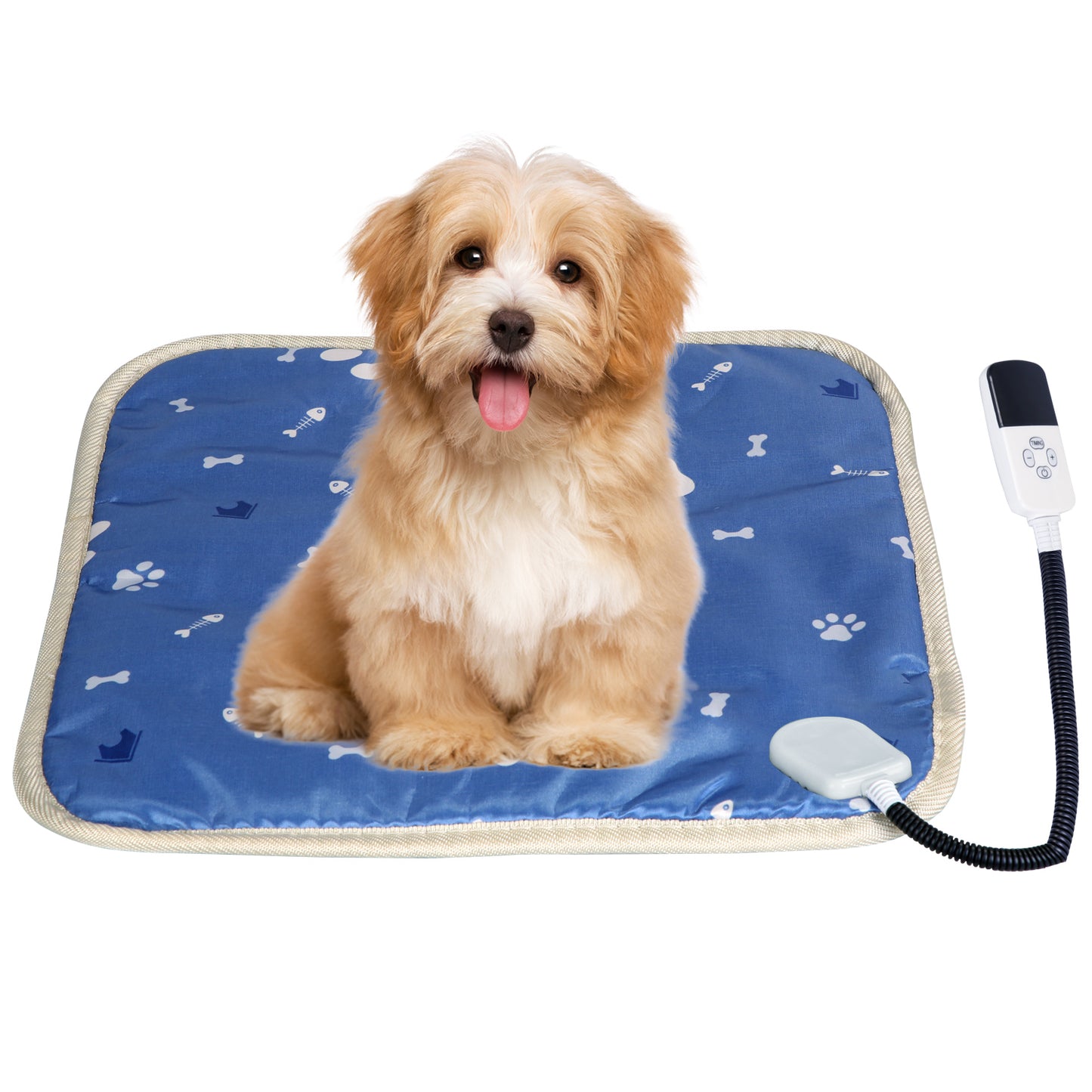 Pet Heating Pad Electric Dog Cat Heating Mat Waterproof Warming Blanket with 9
