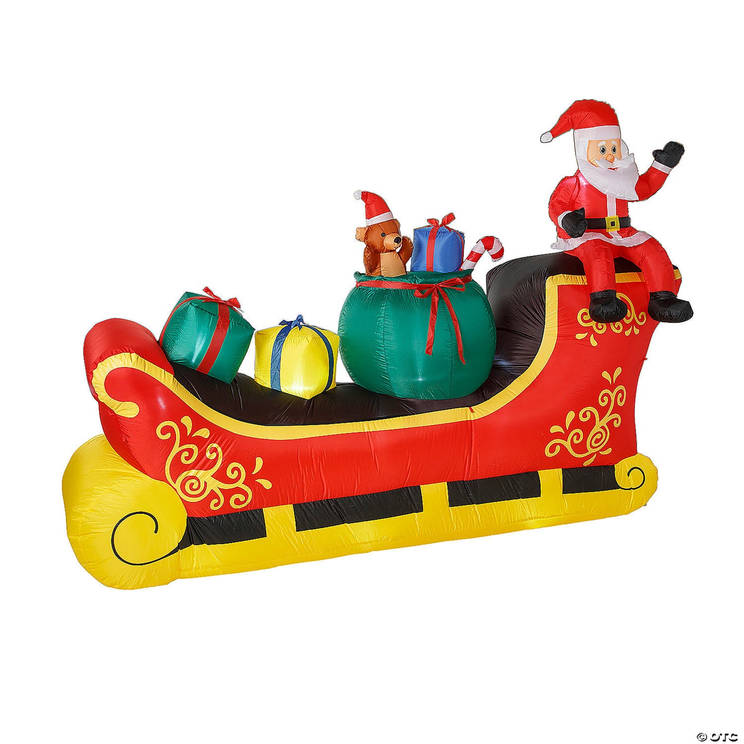 10 Ft. Blow-Up Inflatable Santa Sleigh Outdoor Yard Decoration