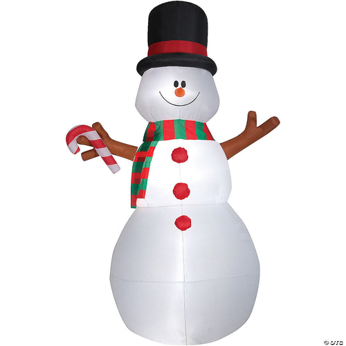 10 Ft. Blow-Up Inflatable Swiveling Snowman With Built-In Led Lights Outdoor Yard Decoration
