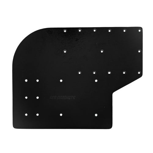 Sea Brackets Large Offset Trolling Motor Plate f/Minn Kota Quest - Black [SEA2305-BLK]
