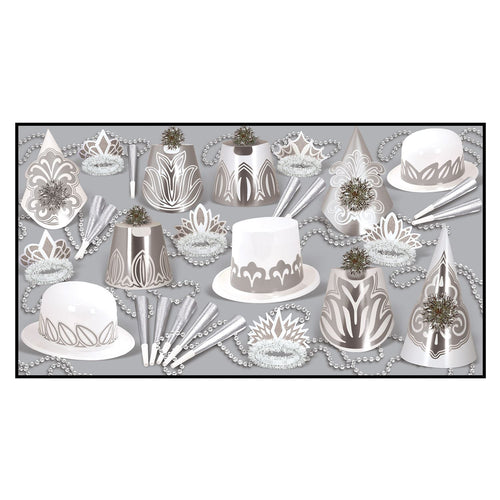 Beistle Silver Dollar Assortment (for 50 people) - New Years | Party Supply