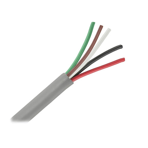 Pacer Unshielded 5 Conductor Cable - 25' - 18/5 AWG - Green, Brown, White, Black, Red [M18/5-25]