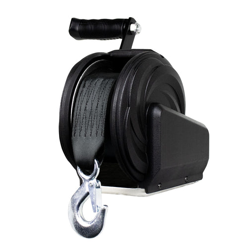 Powerwinch Select Series Winch 1,000lb, 6" Crank Arm - Carbon Black [21400-W-1000-6-B-R]