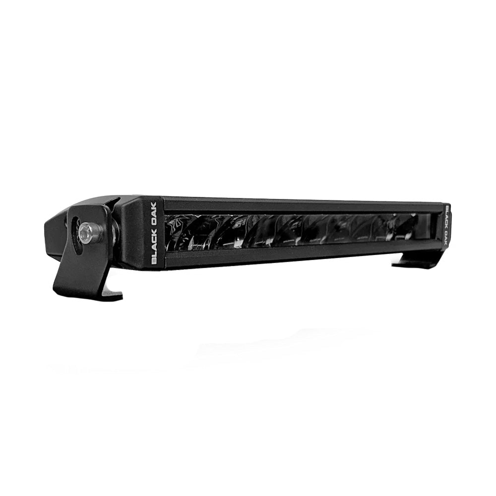 Black Oak Single Row Slim 10" 150W Dual Color LED Light Bar - White Yellow - Combo Beam [10C-AW]