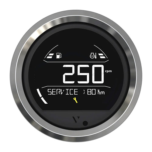 Veratron VL Digital 85 w/Triangular Chrome Bezel [B00205803]