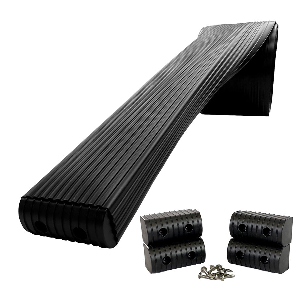 Caliber BunkWrap Kit - Black 16' x 2" x 4" Roll + 4 Caps + HRDW Roll + 4 Endcaps Stainless Steel Hardware [23054-BK]