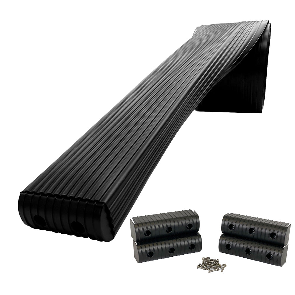 Caliber BunkWrap Kit - Black 24' x 2" x 6" Roll + 4 Caps + HRDW Roll + 4 Endcaps Stainless Steel Hardware [23056-BK]