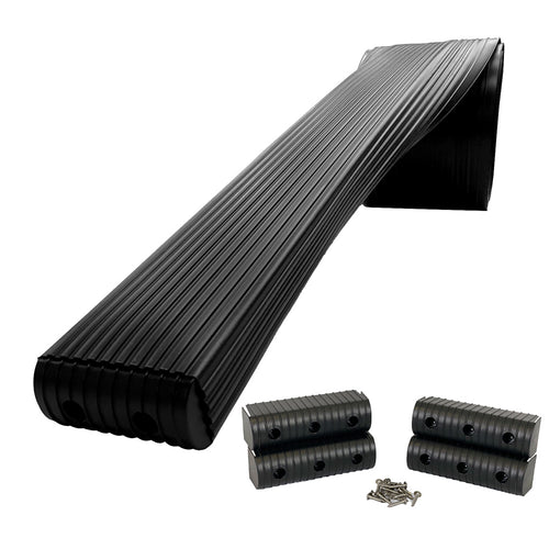 Caliber BunkWrap Kit - Black 24' x 2" x 6" Roll + 4 Caps + HRDW Roll + 4 Endcaps Stainless Steel Hardware [23056-BK]