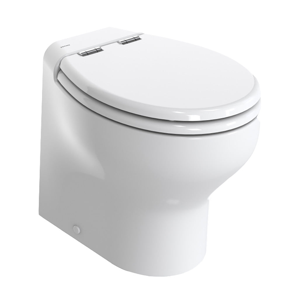 Thetford Silence Plus 2G w/Wood Polyester Soft Close Seat Standard Solenoid - High, White - 12V [T-S2G012NW/D00C00]
